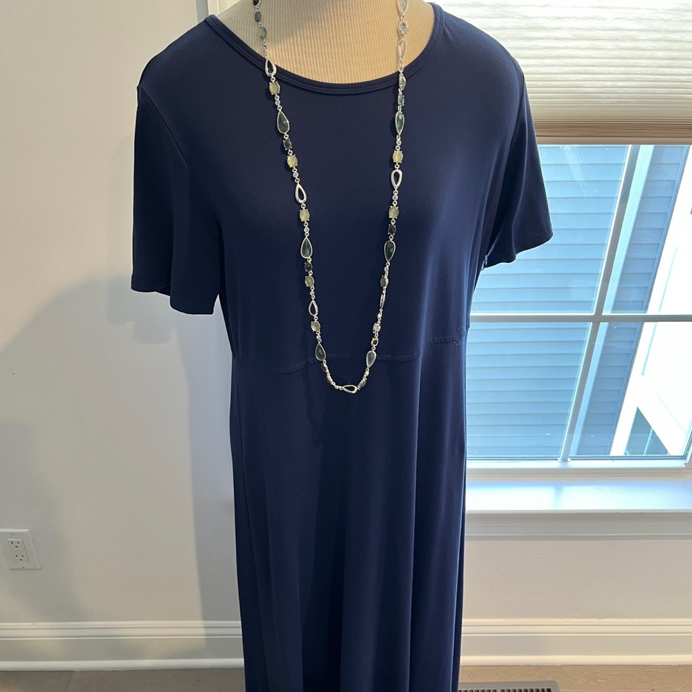 Ankle length tee shirt dress